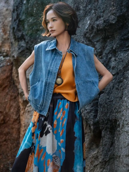 苏昔(SOULCELL苏昔)女装休闲时尚透气短袖2025夏季新款
