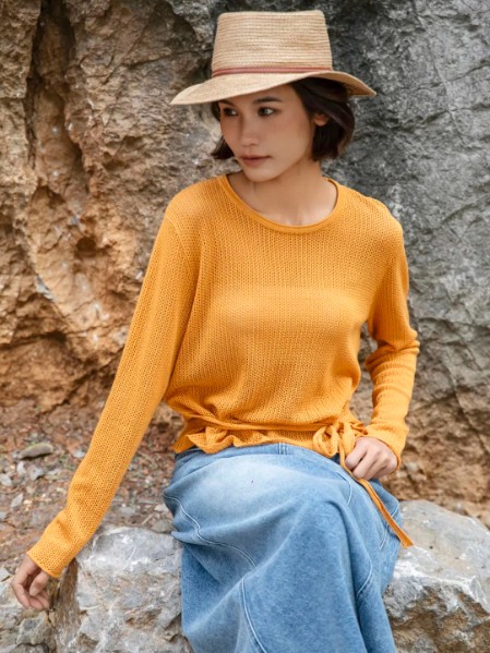 苏昔(SOULCELL)女装针织气质长袖2025秋季新款