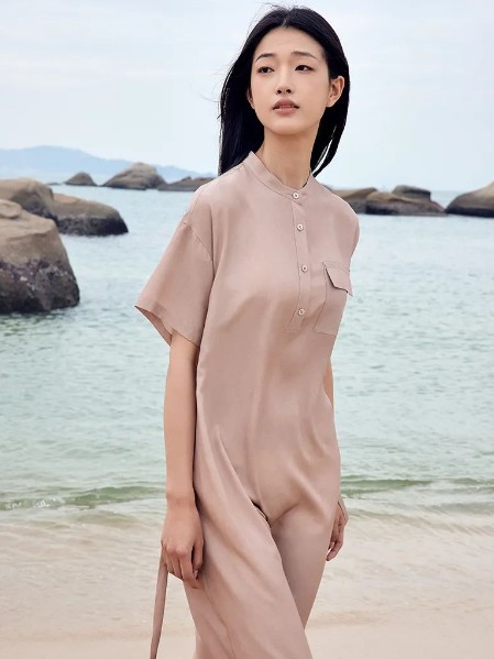 ANNOTATE 注释女装棉麻宽松舒适连衣裙2025夏季新款