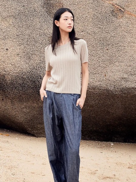 ANNOTATE 注释女装棉麻亲肤宽松女装2025夏季新款
