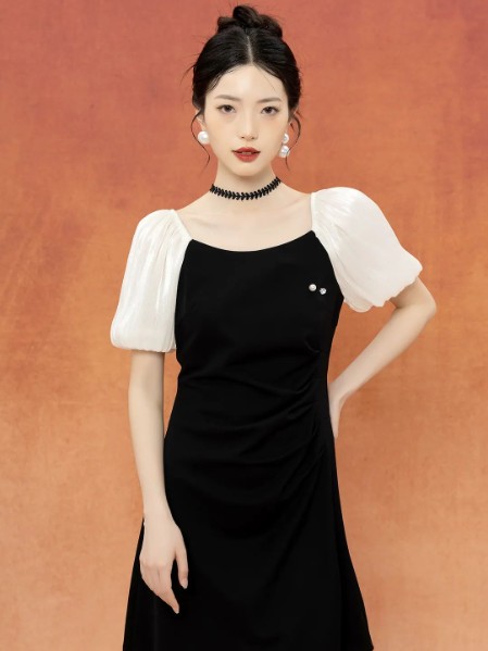 欧微女装甜美气质连衣裙2025夏季新款