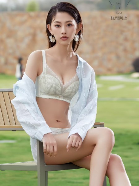 100%女人内衣舒适透气聚拢无钢圈内衣2025夏季新款