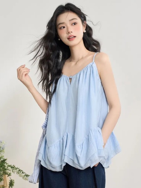 西遇-WESTLINK轻盈甜美淑女短袖2025夏季新款