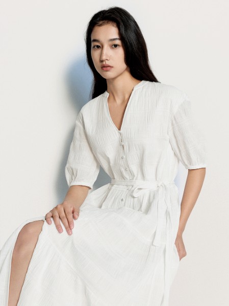 欧时力(ochirly)女装气质简约通勤短袖2025夏季新款