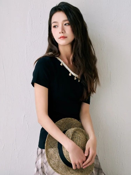 录上女装复古文艺清新短袖2025夏季新款