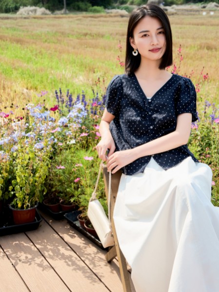 joy speaker桔尚亚麻透气舒适简洁女装2025夏季新款