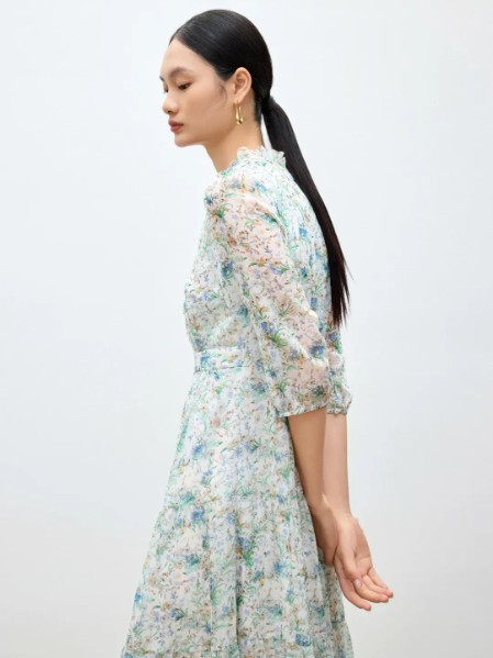 杰西(杰西JESSIE)女装优雅柔美气质短袖2025夏季新款