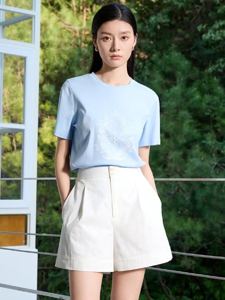 佐慕女装品牌时尚百搭舒适短袖2025夏季新款