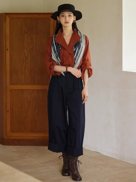 爱依莲女装品牌复古经典气质2025秋季新品