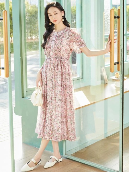 珞娜女装知性优雅气质2025新款