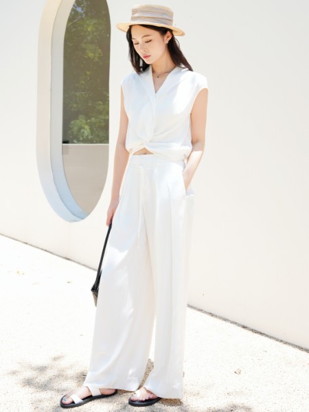 蒂言女装优雅文艺气质短袖2025夏季新款