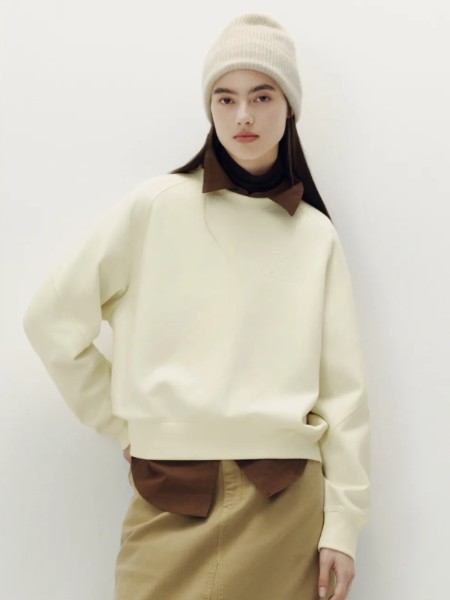 森马（Semir）女装品牌纯棉假两件翻领长袖2025秋季新品