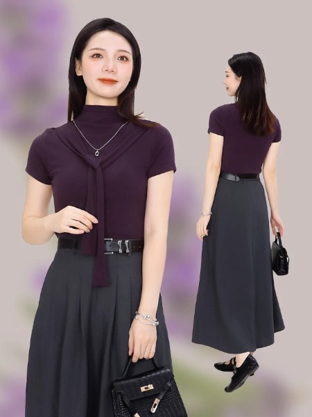美丽穿女装品牌针织优雅显瘦2025秋季新品