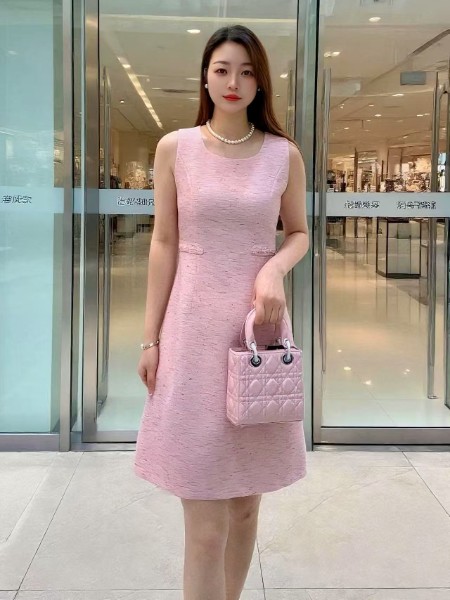 DU迪如女装品牌小香风淑女优雅显瘦连衣裙2025秋季新品