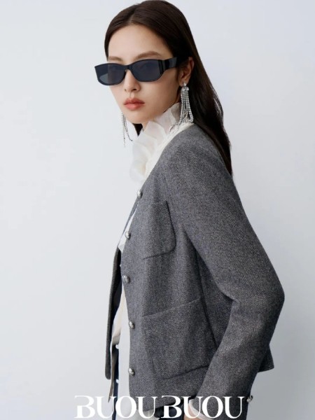 BUOUBUOU邦宝(BUOUBUOU)女装品牌短外套2025秋季新款气质百搭上衣