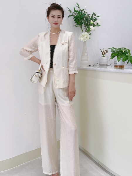 芮色(RUISE)女装品牌西装套装高级感轻奢两件套装2025秋季新款高档职业西服