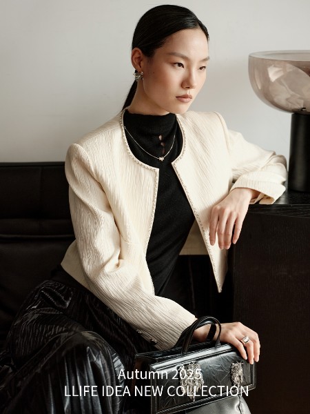 莱芙.艾迪儿(Life.Idea)女装品牌白色2025法式气质高级感短款外套上衣