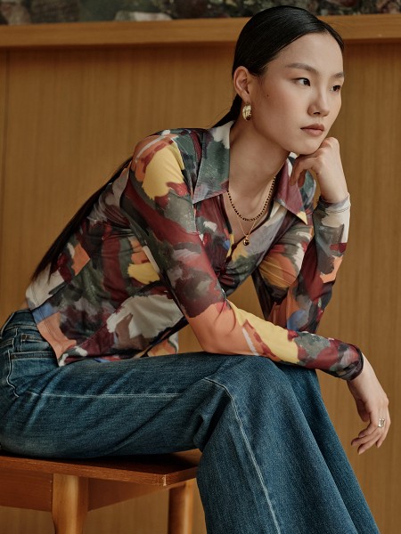 莱芙.艾迪儿(Life.Idea)女装品牌欧华新款时尚洋气减龄长袖衬衫打底上衣潮2025秋季新款