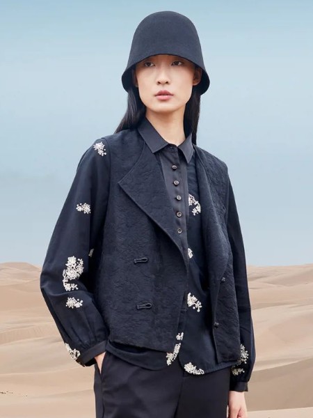 ANNOTATE 注释女装品牌最新产品展示中式马夹绣花打底衬两件套2025秋季新品