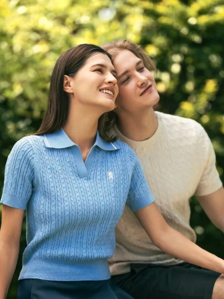 Giordano佐丹奴(Giordano)休闲牛仔品牌最新产品展示翻领蓝色短袖