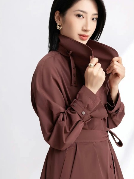 迪图女装品牌风衣外套女中长款巨好看秋季2025新款流行爆款气质小个子减龄上衣