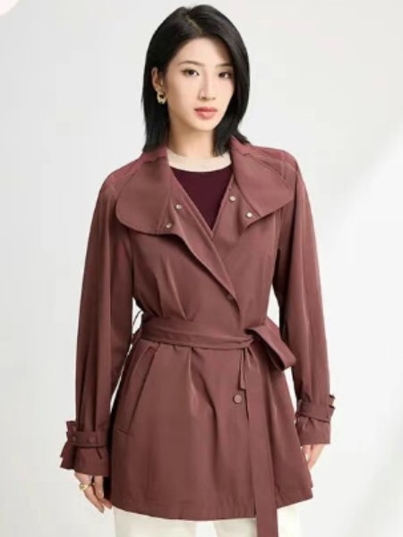 迪图女装品牌风衣外套女中长款巨好看秋季2025新款流行爆款气小个子减龄上衣