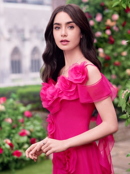 拉珂蒂(La Koradior)女装品牌红包法式立体花朵抹胸连衣群修身包臀宴会礼服