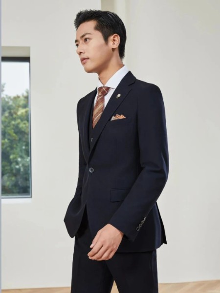 希思顿SIMSDORN男装品牌英伦商务修身西服套装职业装正装新郎礼服三件套