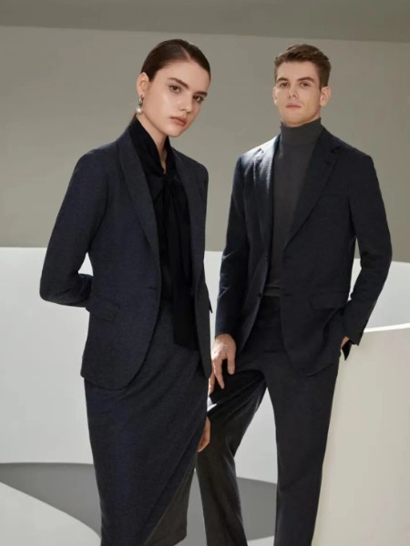 希思顿SIMSDORN男装品牌西装套装春秋款高级感公考面试职业正装工作服