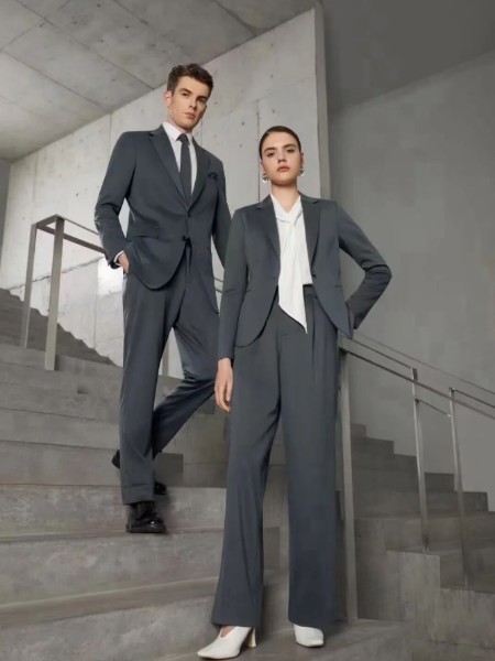 希思顿SIMSDORN男装品牌西装套装春秋款高级感公考面试职业正装工作服