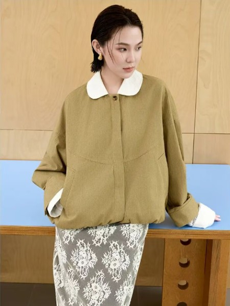 伊纳芙(lnlife)女装品牌短款外套2025秋季新款百搭夹克