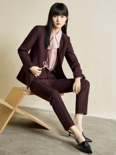 素帛SOBEAUTY女装气质利落简约舒适长袖2025秋冬新品