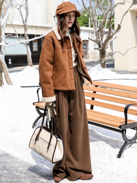 解构文艺(OR.Kart)女装韩版时尚短款外套棉服2025冬季新款