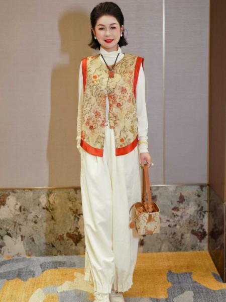 来龙女装品牌2025年新中式盘扣唐装冬季新品