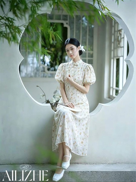 艾丽哲(Ailizhe)女装品牌2026年夏季新中式连衣裙