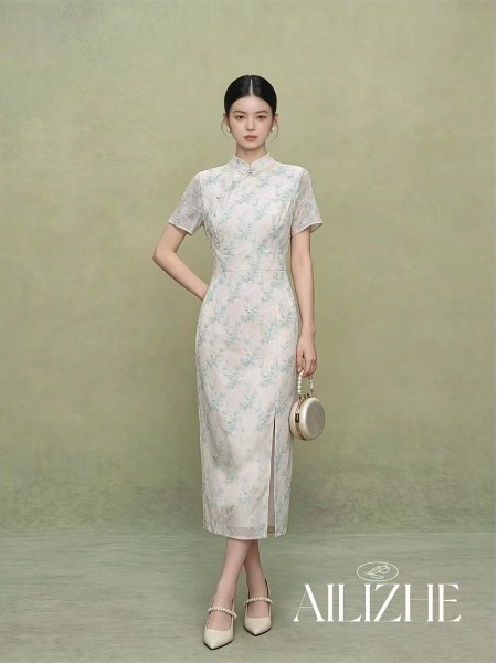 艾丽哲(Ailizhe)女装品牌2026年夏季新中式连衣裙